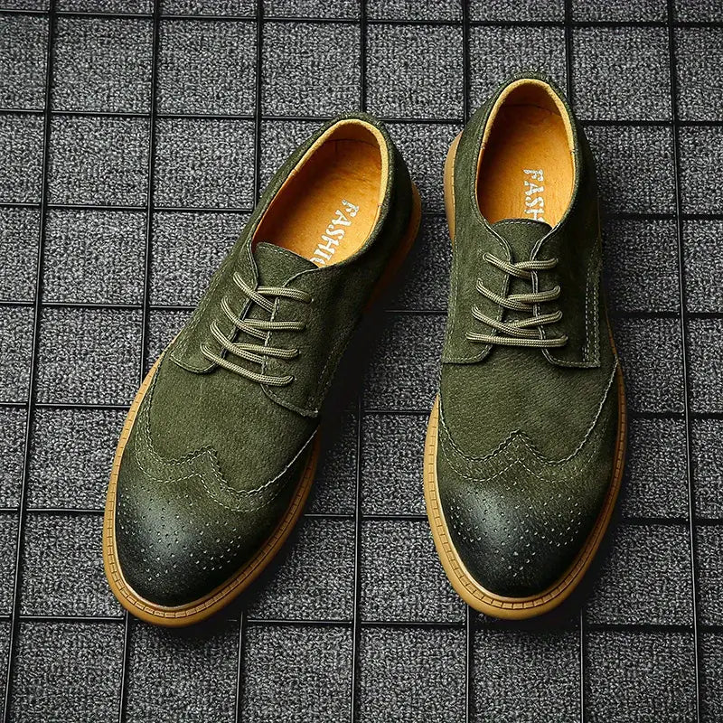 Men's breathable Oxford lace-up shoes for work and casual wear