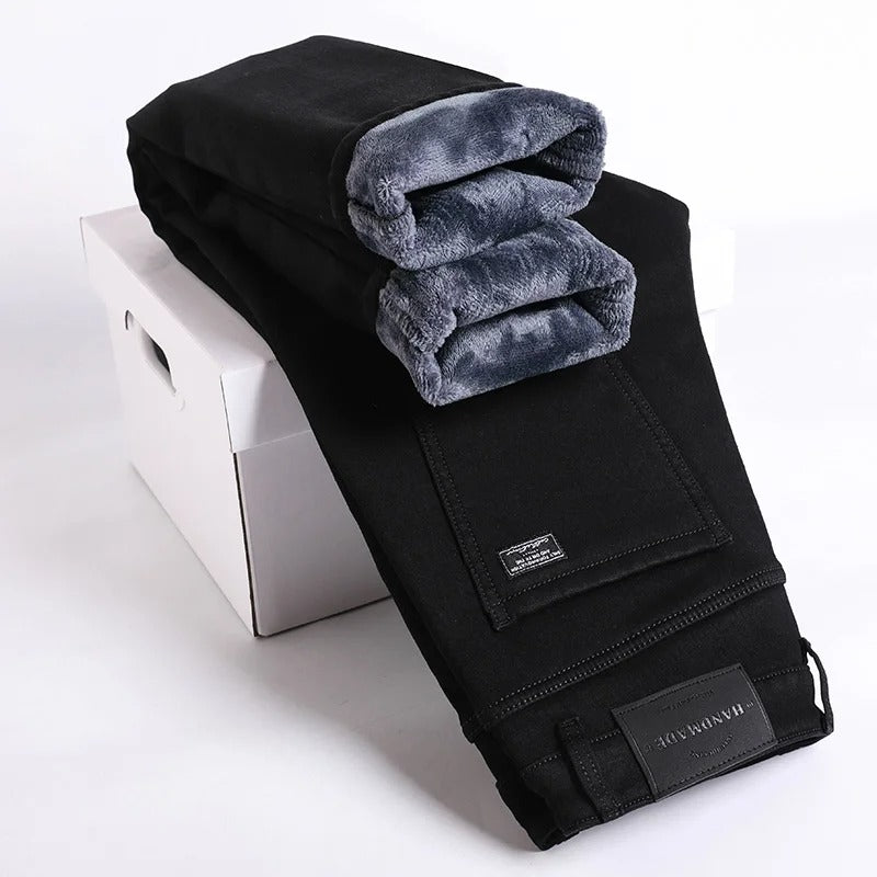 Men's Comfortable Winter Jeans for Ultimate Warmth and Style