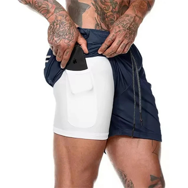 Men's 2-in-1 Sport Shorts – Designed for Performance and Comfort