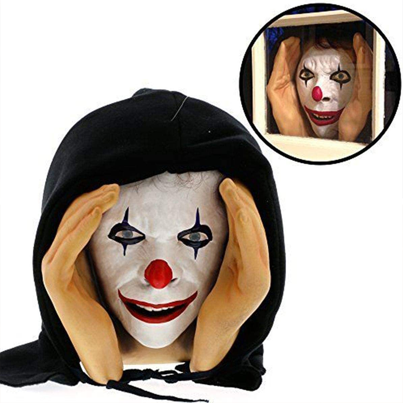 Halloween's Realistic Scary Window Peeper Figure with Suction Cup