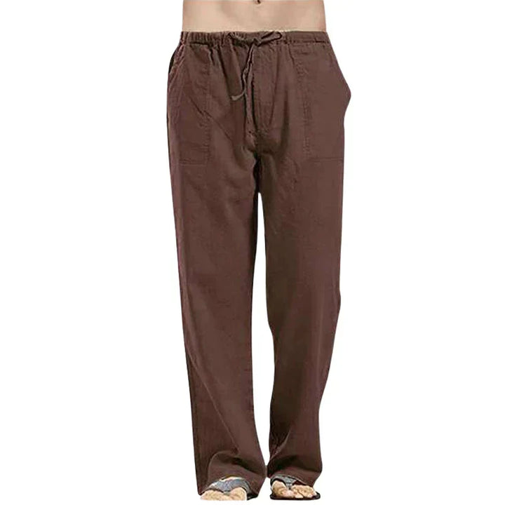 Men's Breathable Linen Pants with Oversized Fit