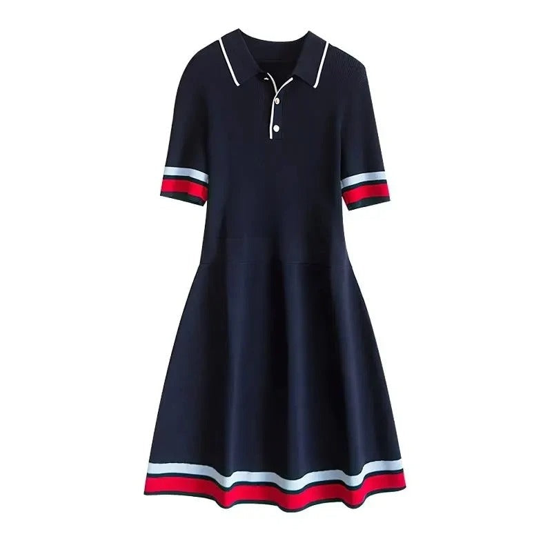 Women's Polo Dress with Half Sleeves for Casual Style