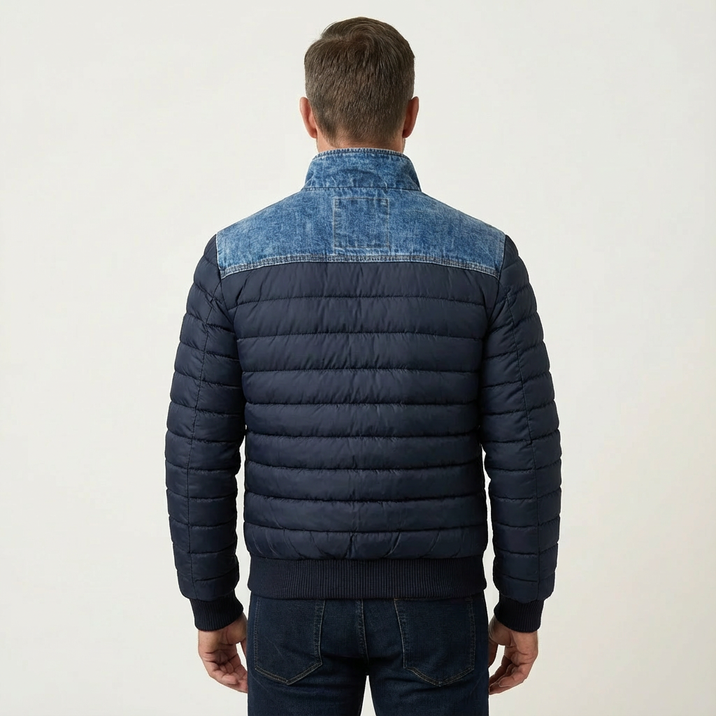 Men's Classic Double-Denim Winter Jacket