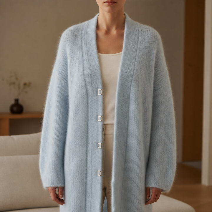 Women's Cozy Long Fluffy Cardigan