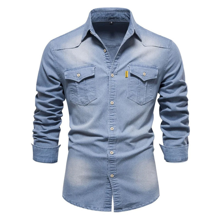 Men's Western Style Denim Shirt