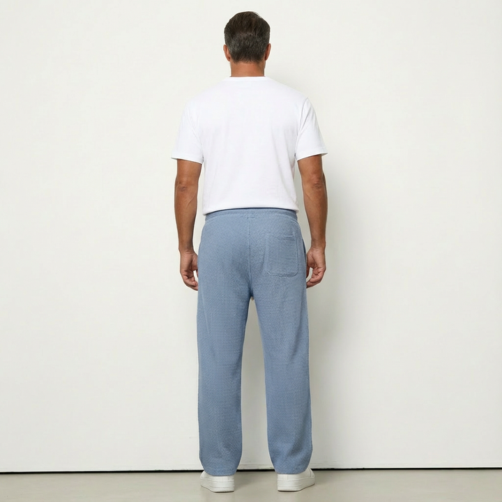 Men's Wide-Leg Adjustable Waist Casual Pants