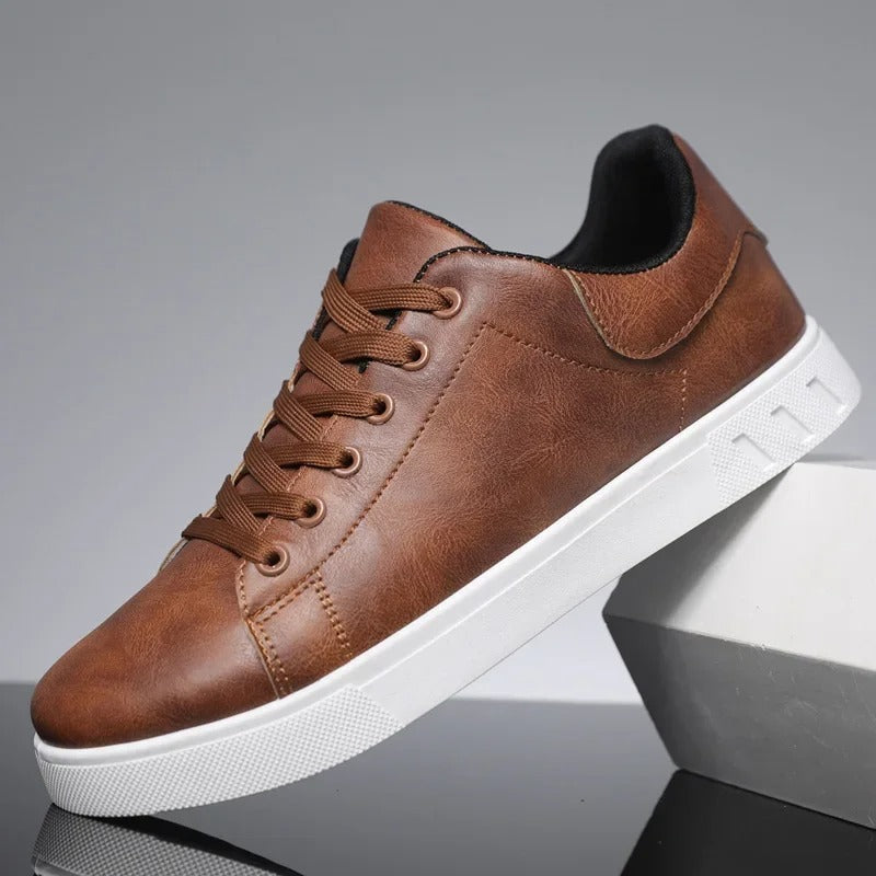 Men's Classic Leather Look Sneakers