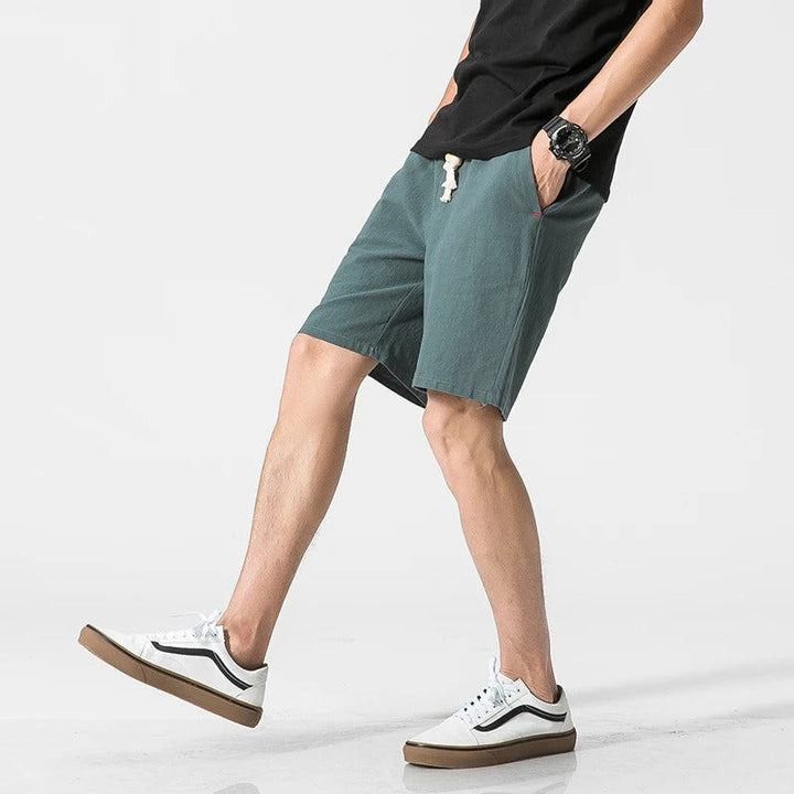 Men's Casual Summer Shorts with Tunnel Train Design