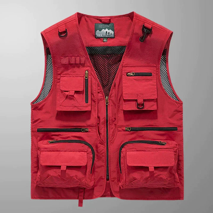 Men's Rugged and Functional Outdoor Cargo Vest