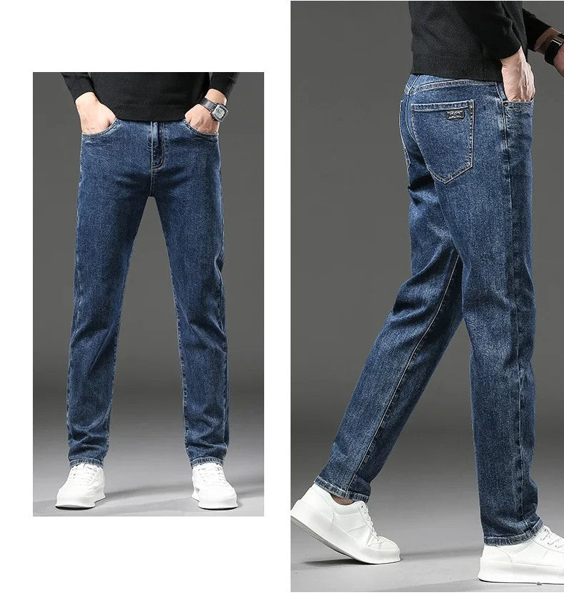Men's Comfortable Winter Jeans for Ultimate Warmth and Style