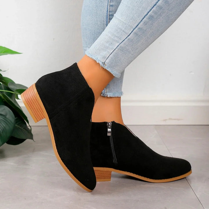 Women's Stylish Suede Ankle Booties