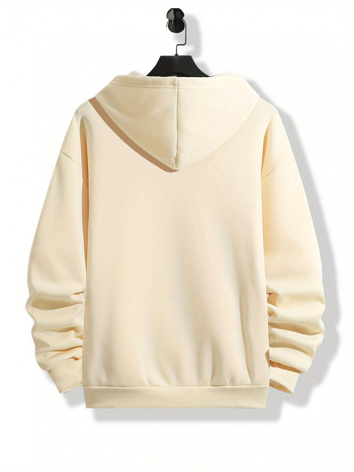 Men's Casual Cozy Long Sleeve Hooded Sweatshirt for Autumn Winter