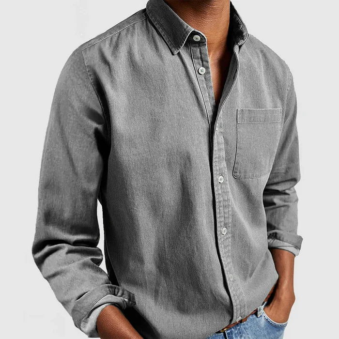 Men's Casual Button-Up Shirt