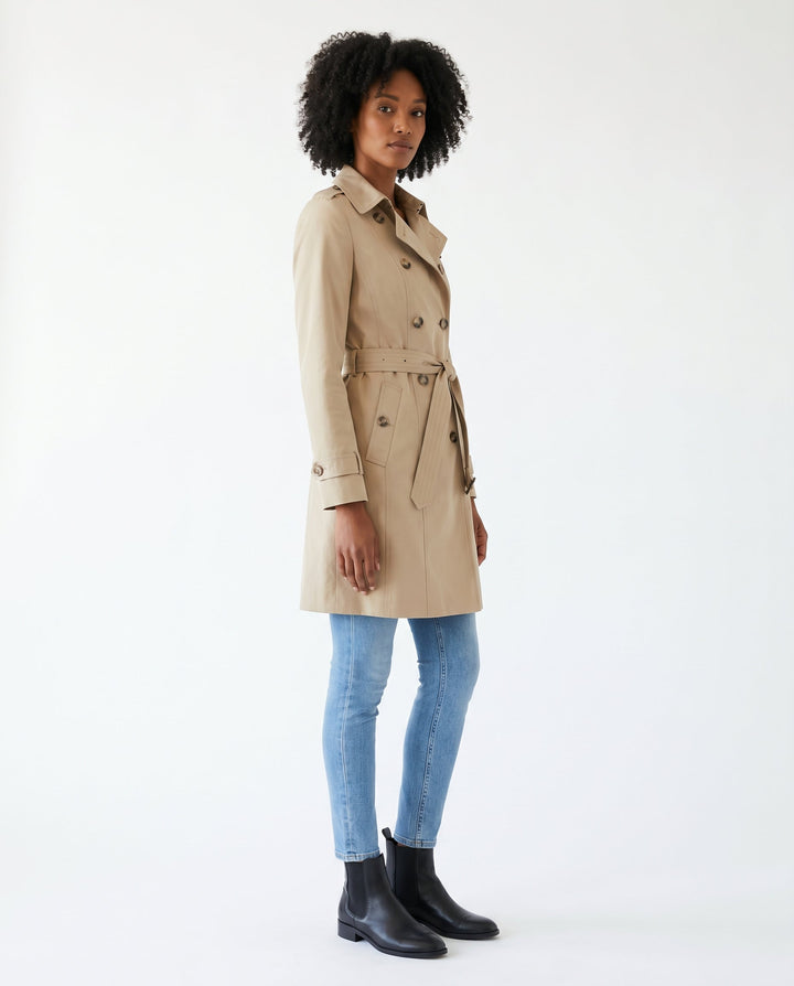 Women's Tailored Classic Trench Coat – Everyday Elegance