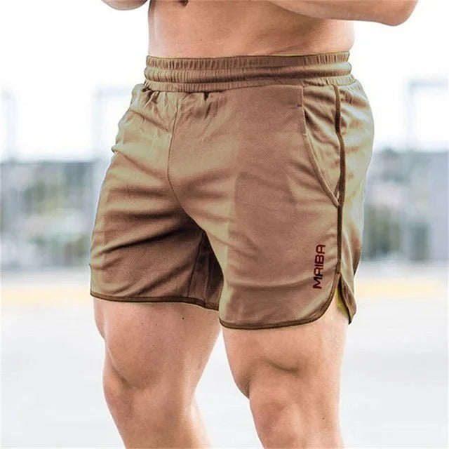 Men's Slim-Fit Elastic Swim Trunks