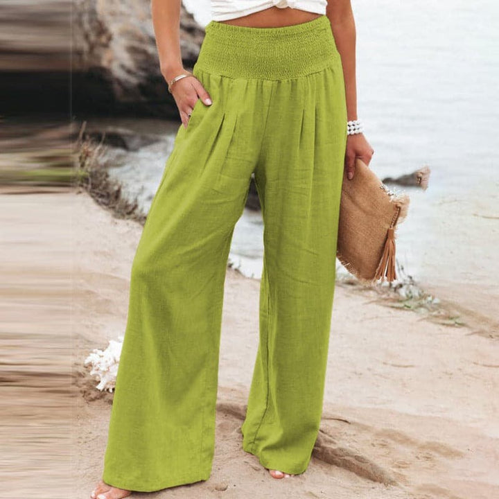 Women's Effortlessly Breathable Wide Leg Linen Trousers