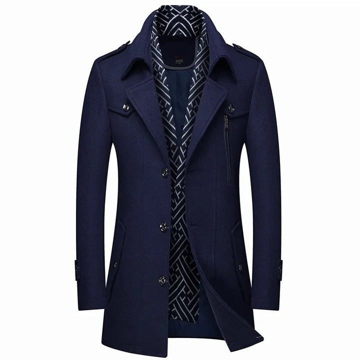 Men's wool coat for stylish warmth and comfort