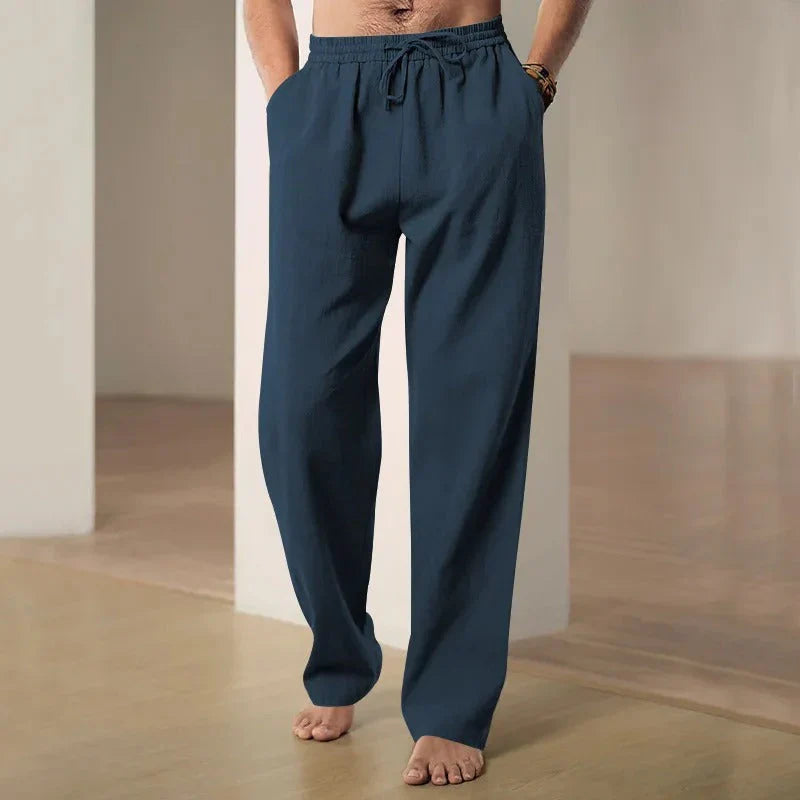 Men's Airy Linen Pants with Loose Cut for Comfortable Style
