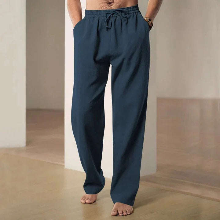Men's Airy Linen Pants with Loose Cut for Comfortable Style