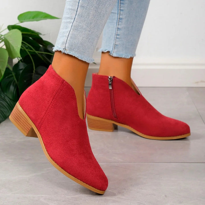 Women's Stylish Suede Ankle Booties