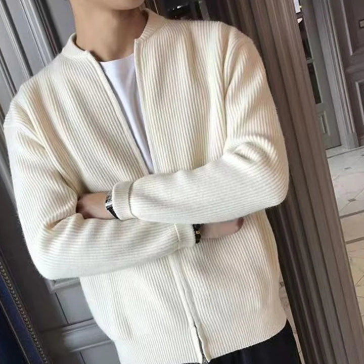 Men's Cozy Knitted Cardigan for Warmth and Style
