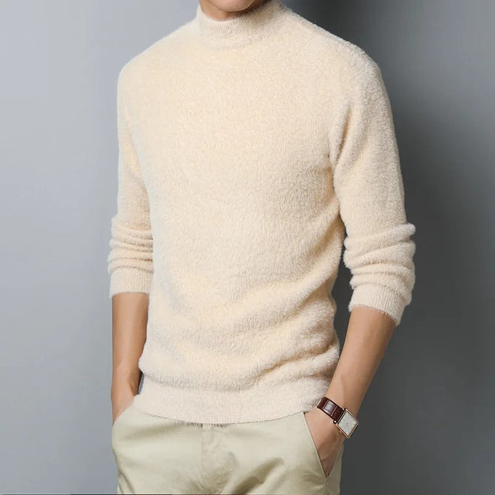 Men's Soft Turtleneck Sweater for Comfortable Style
