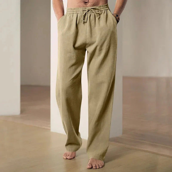 Men's Airy Linen Pants with Loose Cut for Comfortable Style