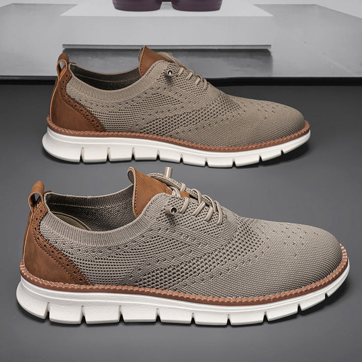 Men's Orthopedic Breathable Oxford Sneakers for Comfort and Support