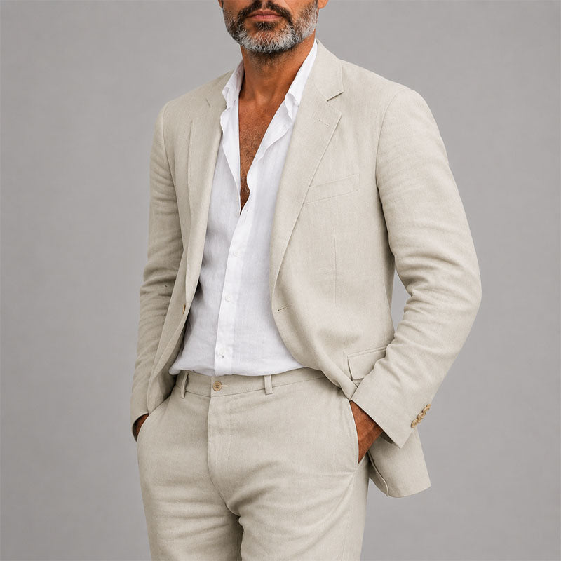 Aaron | Men's Relaxed Blazer and Pants Suit Ensemble