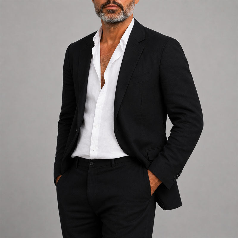 Aaron | Men's Relaxed Blazer and Pants Suit Ensemble