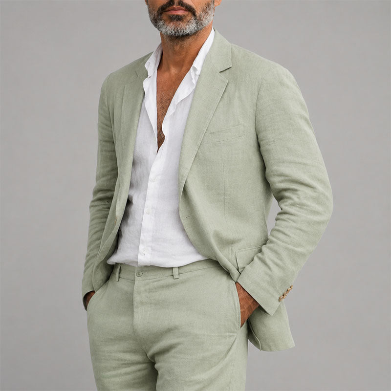 Aaron | Men's Relaxed Blazer and Pants Suit Ensemble