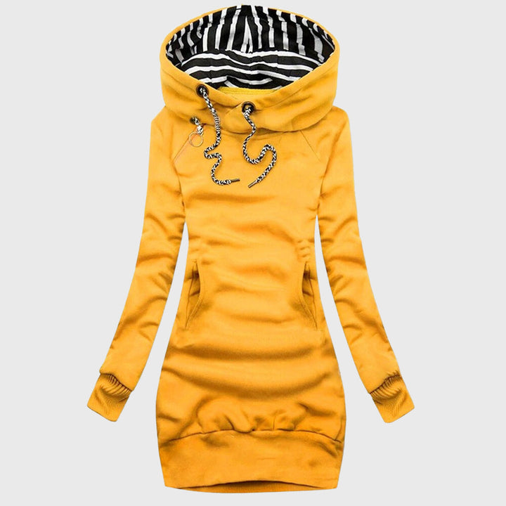 Women's Longline Hooded Sweatshirt Dress