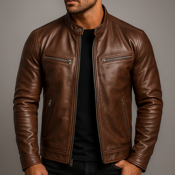 Men's Classic Vintage Leather Jacket