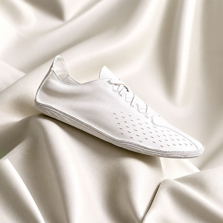 Women's Retro Low-Profile Perforated Sneakers for Comfort and Style