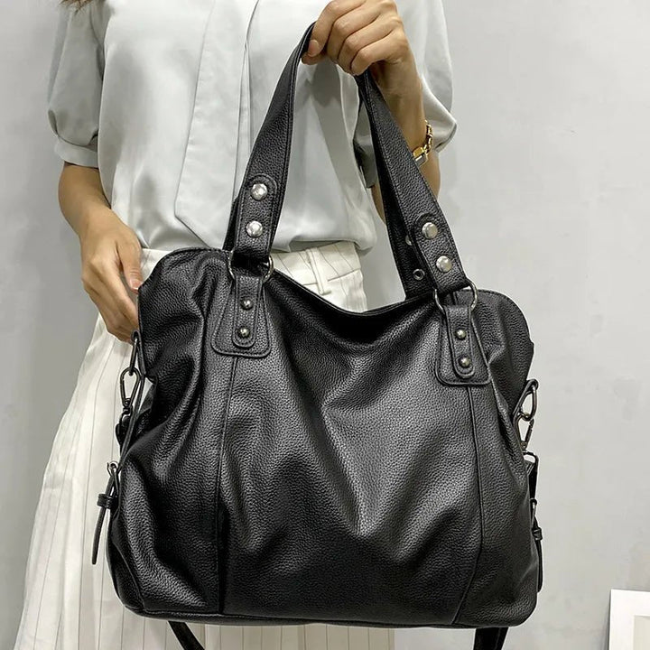 Women's Large Capacity Leather Tote Bag