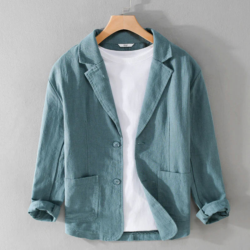 Men's Linen Casual Tailored Blazer for Stylish Summer Outfits