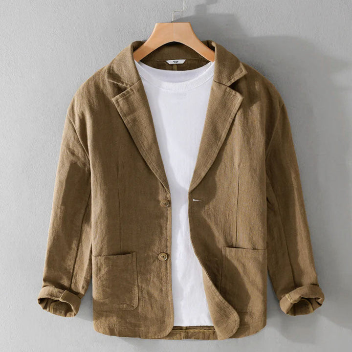 Men's Linen Casual Tailored Blazer for Stylish Summer Outfits