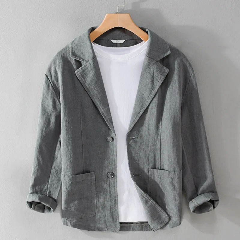 Men's Linen Casual Tailored Blazer for Stylish Summer Outfits