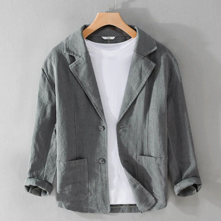 Men's Linen Casual Tailored Blazer for Stylish Summer Outfits