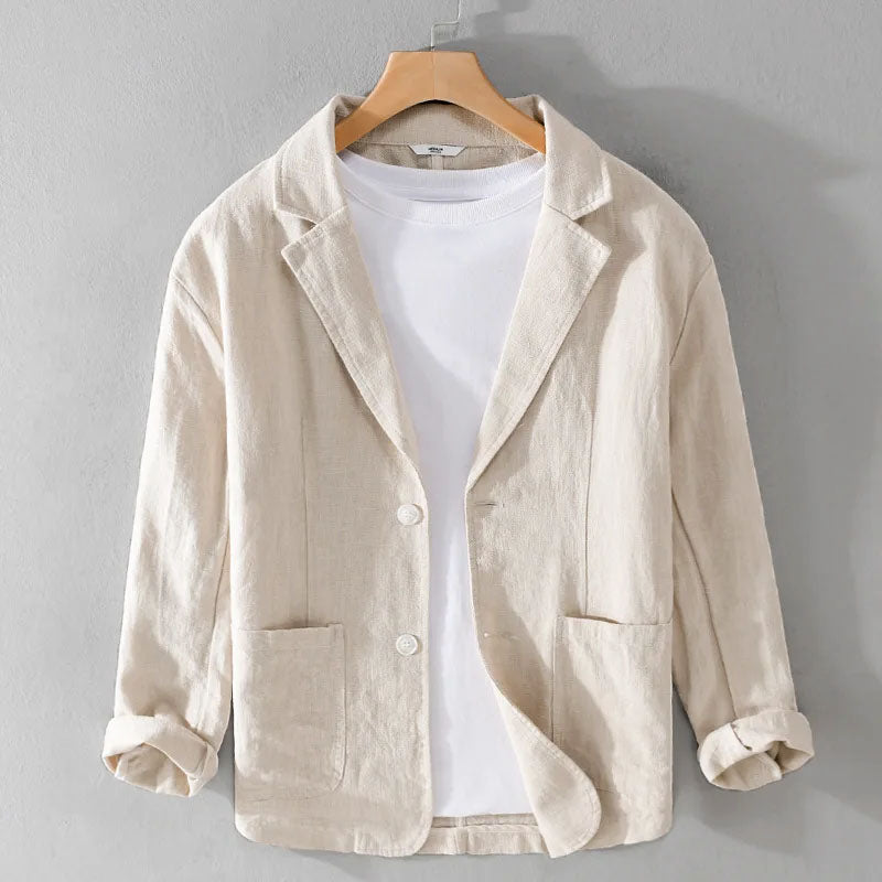 Men's Linen Casual Tailored Blazer for Stylish Summer Outfits