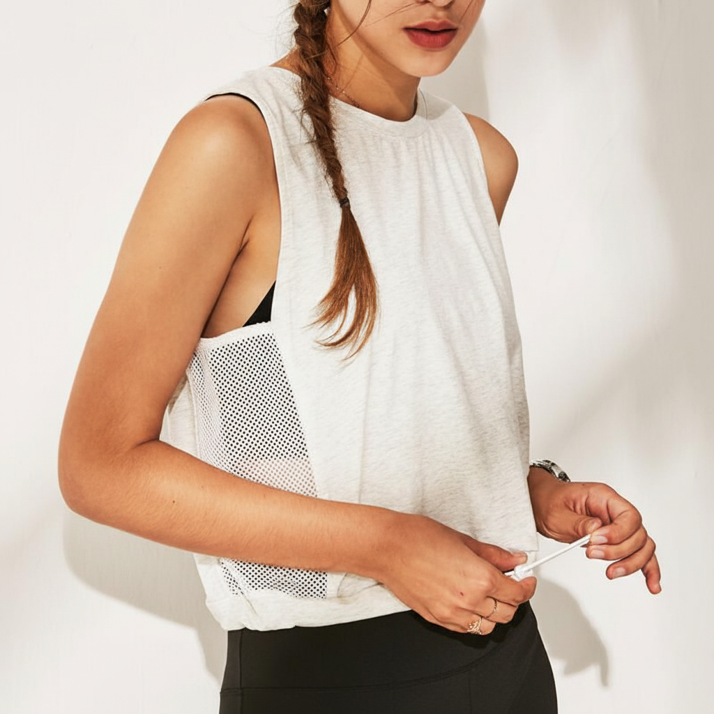 Emily | Women's Sleeveless Workout Top with Open Back