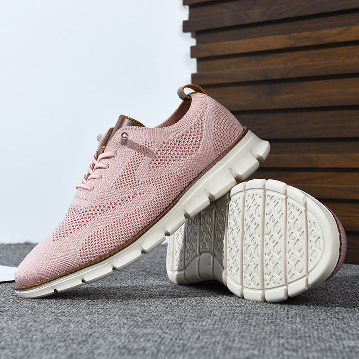 Women's Knit Comfort Lace-Up Sneakers for All-Day Wear