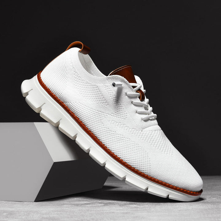 Women's Knit Comfort Lace-Up Sneakers for All-Day Wear