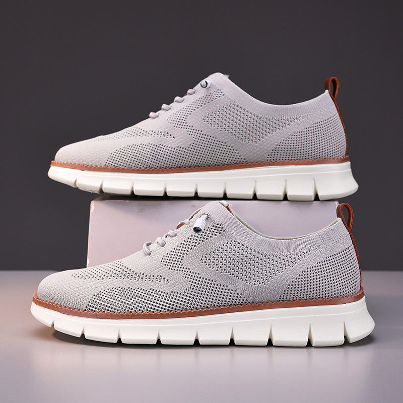 Women's Knit Comfort Lace-Up Sneakers for All-Day Wear