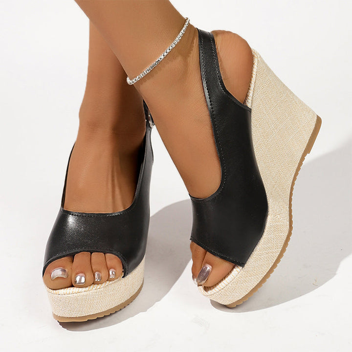 Audrey | Women's Slingback Platform Wedge Sandals