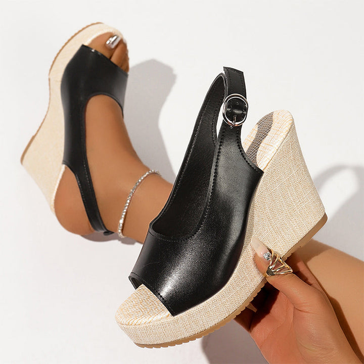 Audrey | Women's Slingback Platform Wedge Sandals
