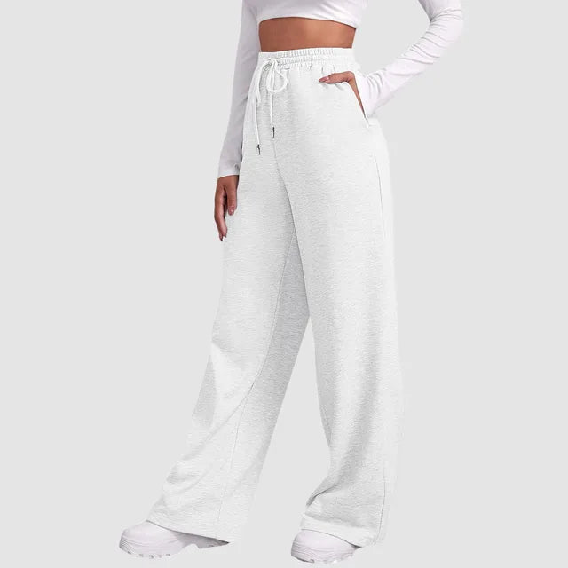 Women's Fleece Lined Wide Leg Sweatpants for Comfort and Style