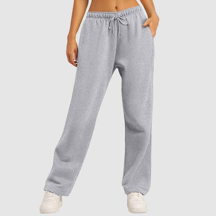 Women's Fleece Lined Wide Leg Sweatpants for Comfort and Style