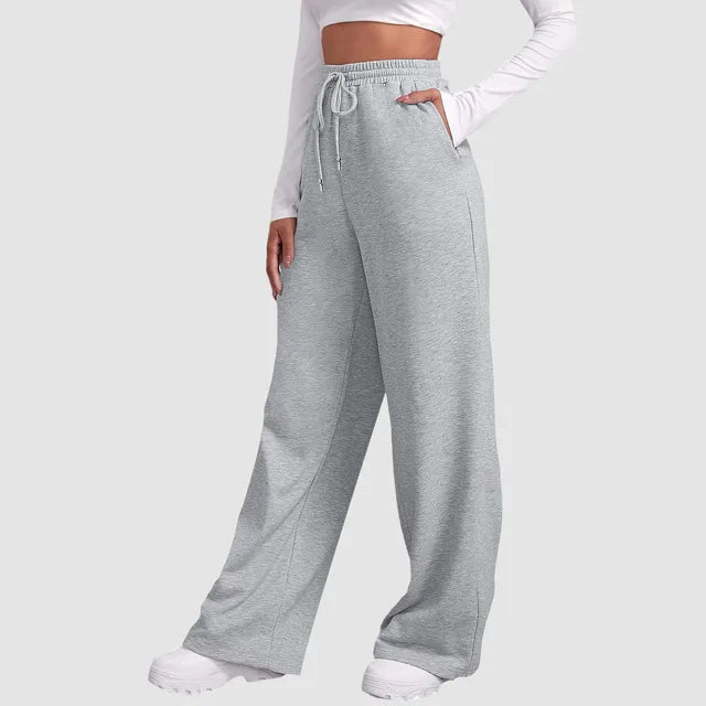 Women's Fleece Lined Wide Leg Sweatpants for Comfort and Style