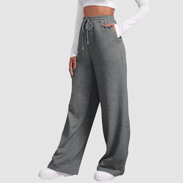 Women's Fleece Lined Wide Leg Sweatpants for Comfort and Style